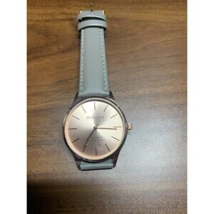 F Monroe Classique WR Maestro Stainless Rose Gold Toronto Grey Leather